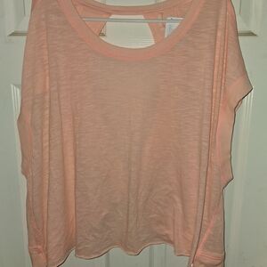 #441 Free People Light Coral Long Sleeve Top